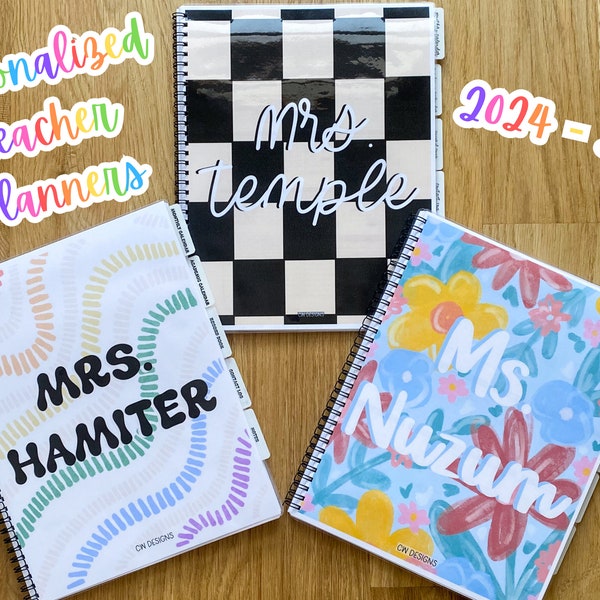 Personalized Teacher Planners | 2024 - 2025 School Year