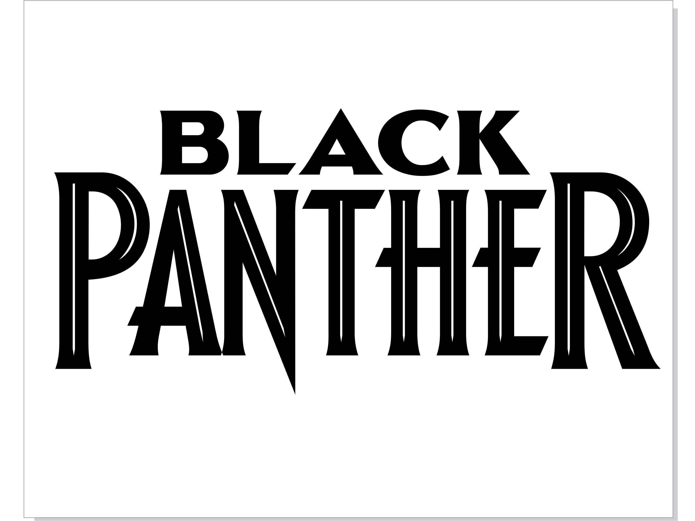 Panther In Das Dschungelbuch 7 Buchstaben Panther Schrift SVG Panther Alphabet SVG Panther Buchstaben | Etsy