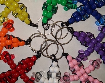 Arco iris sólido / transparente lagarto cuentas