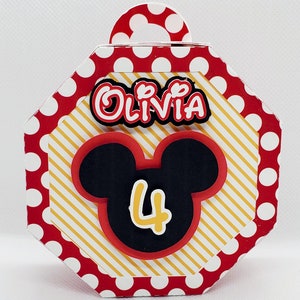 Mickey Mouse favor bags, Mickey Mouse Party decorations, Mickey Mouse inspired favor bags, Mickey Mouse party decor, 6 Favor Bags