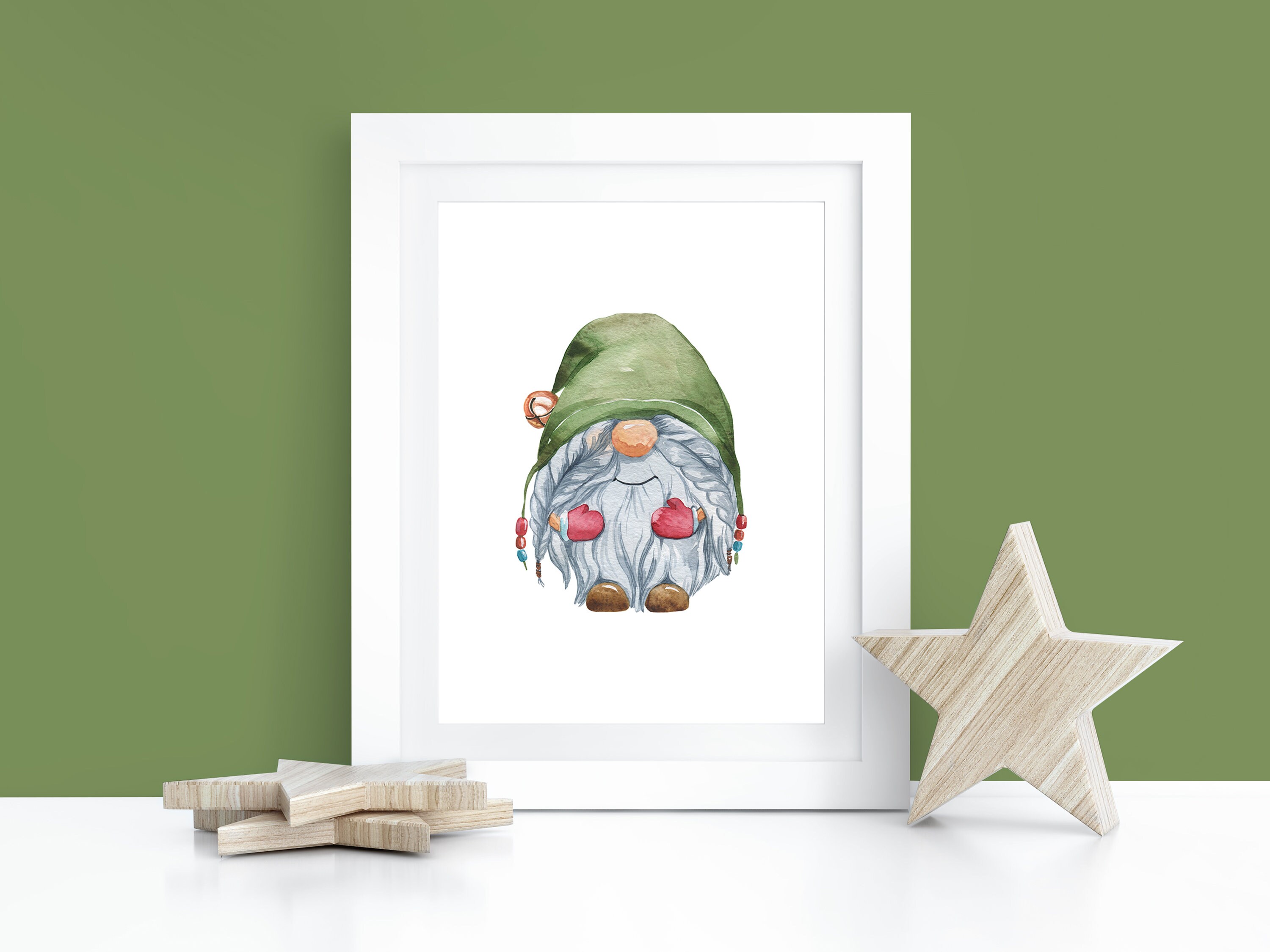 Christmas Gnomes Wall Artset of 3 Nordic Christmas Etsy UK