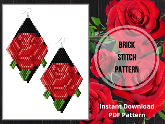 Top 136+ seed bead flower earring patterns