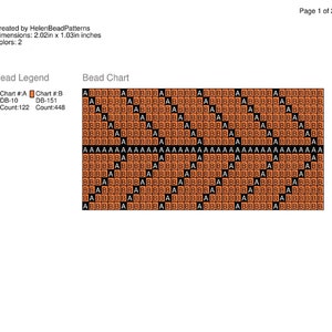 Mönster för örhängen med solrosmotiv, mönster för örhängen med blommiga seed beads, Miyuki delica PDF-mönster för pärlmönster bild 2