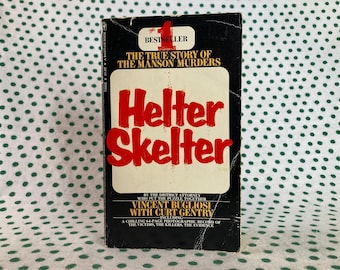 Helter Skelter Het waargebeurde verhaal van de Manson-moorden door Vincent Bugliosi vintage paperback 1976