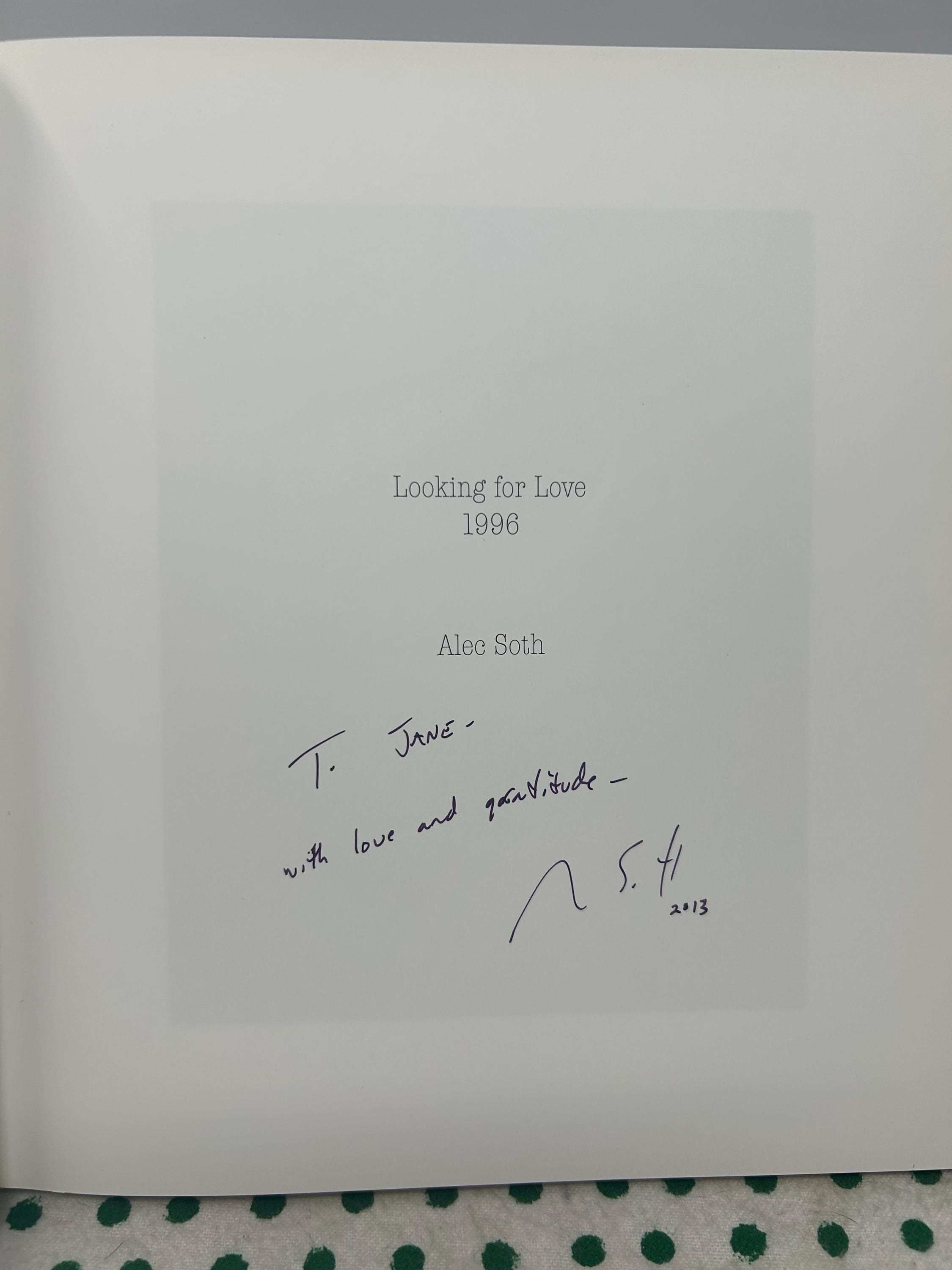 SIGNED Looking for Love 1996 by Alec Soth Hardcover - Etsy