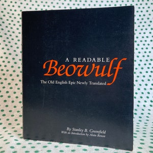 A Readable Beowulf by Stanley B. Greenfield vintage softcover