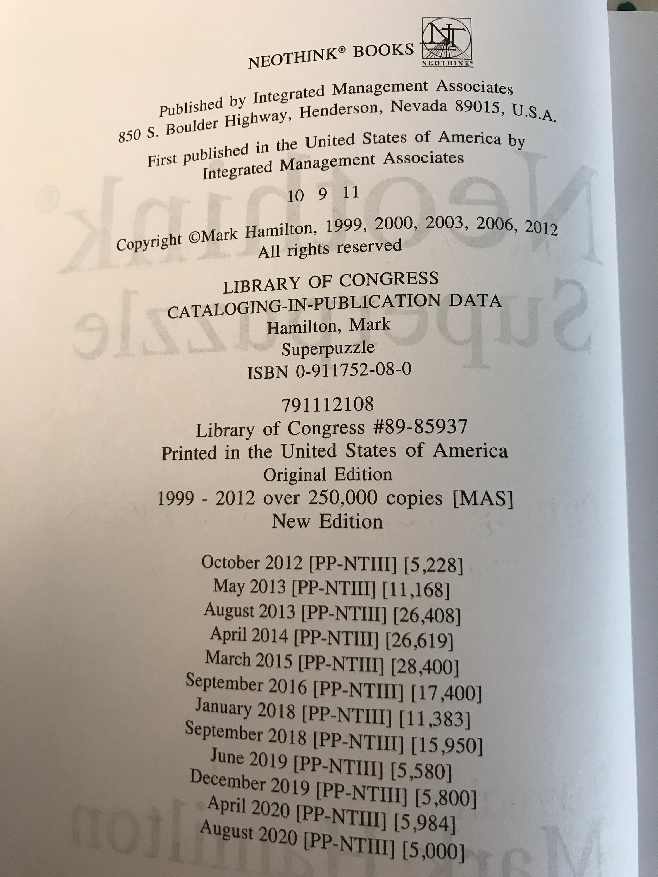 Neothink Review Neothink 3 by Mark Hamilton Softcover - Etsy
