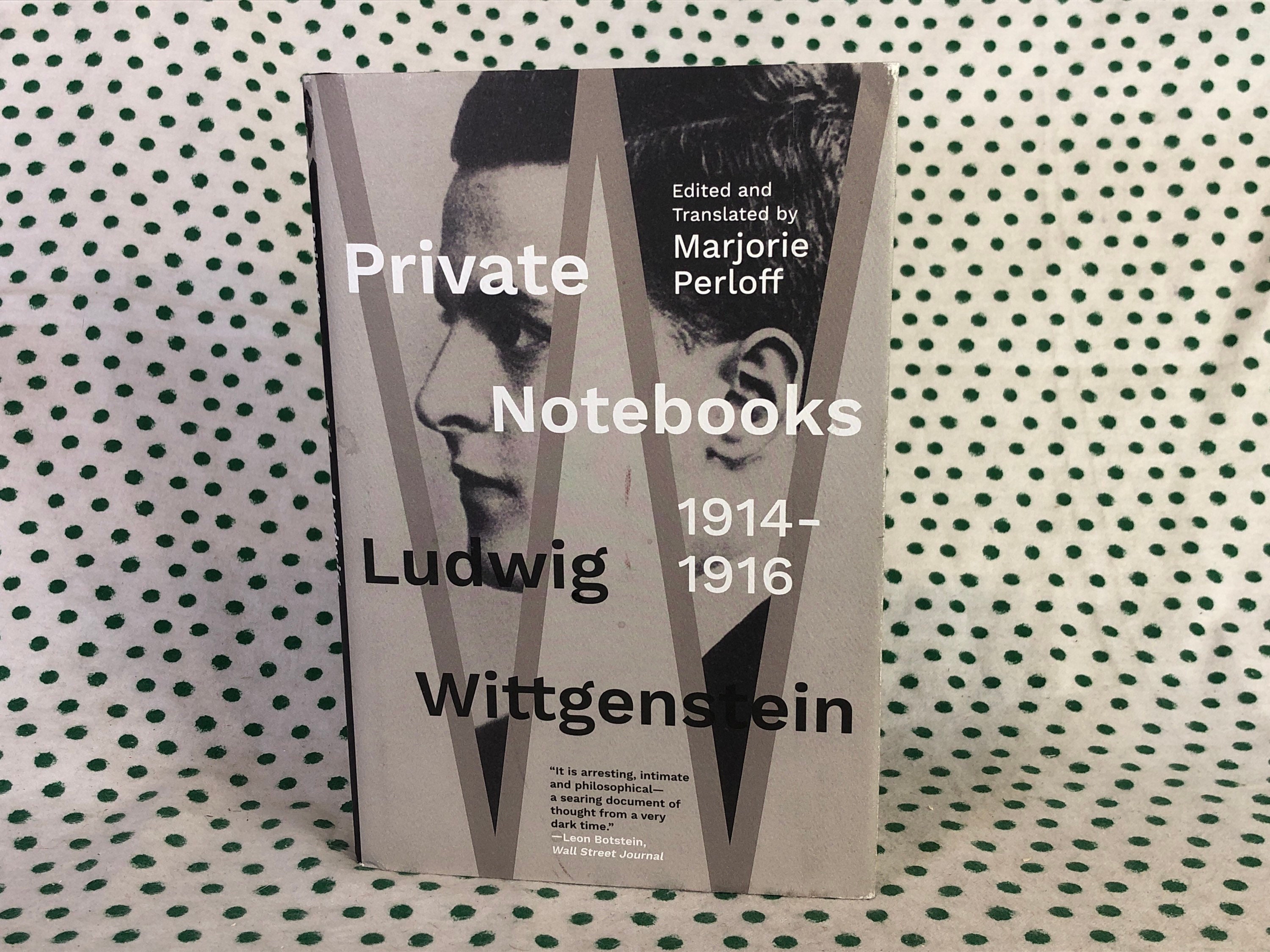 Ludwig Wittgenstein Private Notebooks 1914-1916 Hardcover - Etsy