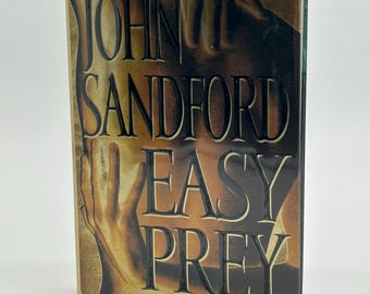 SIGNED Easy Prey by John Sandford vintage hardcover book 2000 First Edition