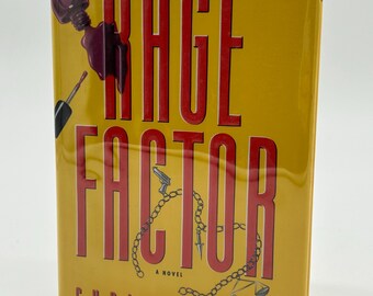 SIGNED Rage Factor by Chris Rogers vintage hardcover mystery book 1999