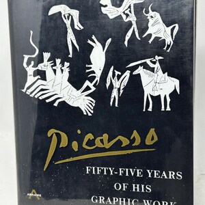 ピカソ 55 Years of His Graphic Work 洋書 Pica Picasso Fifty Five Years of His Graphic Work Hardcover Coffee