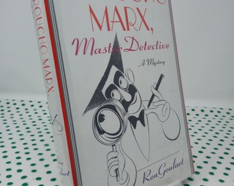 SIGNÉ Groucho Marx, Master Detective par Ron Goulart 1ère édition couverture rigide