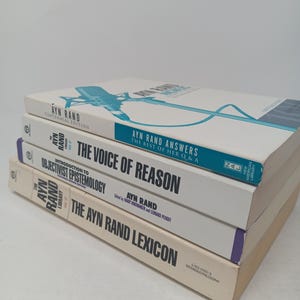 4 Ayn Rand non fiction books The Voice of Reason. The Ayn Rand Lexicon. Ayn Rand Answers. Introduction to Objectivist Epistemology. softcove