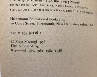 Going Down River Road by Meja Mwangi Vintage Softcover - Etsy