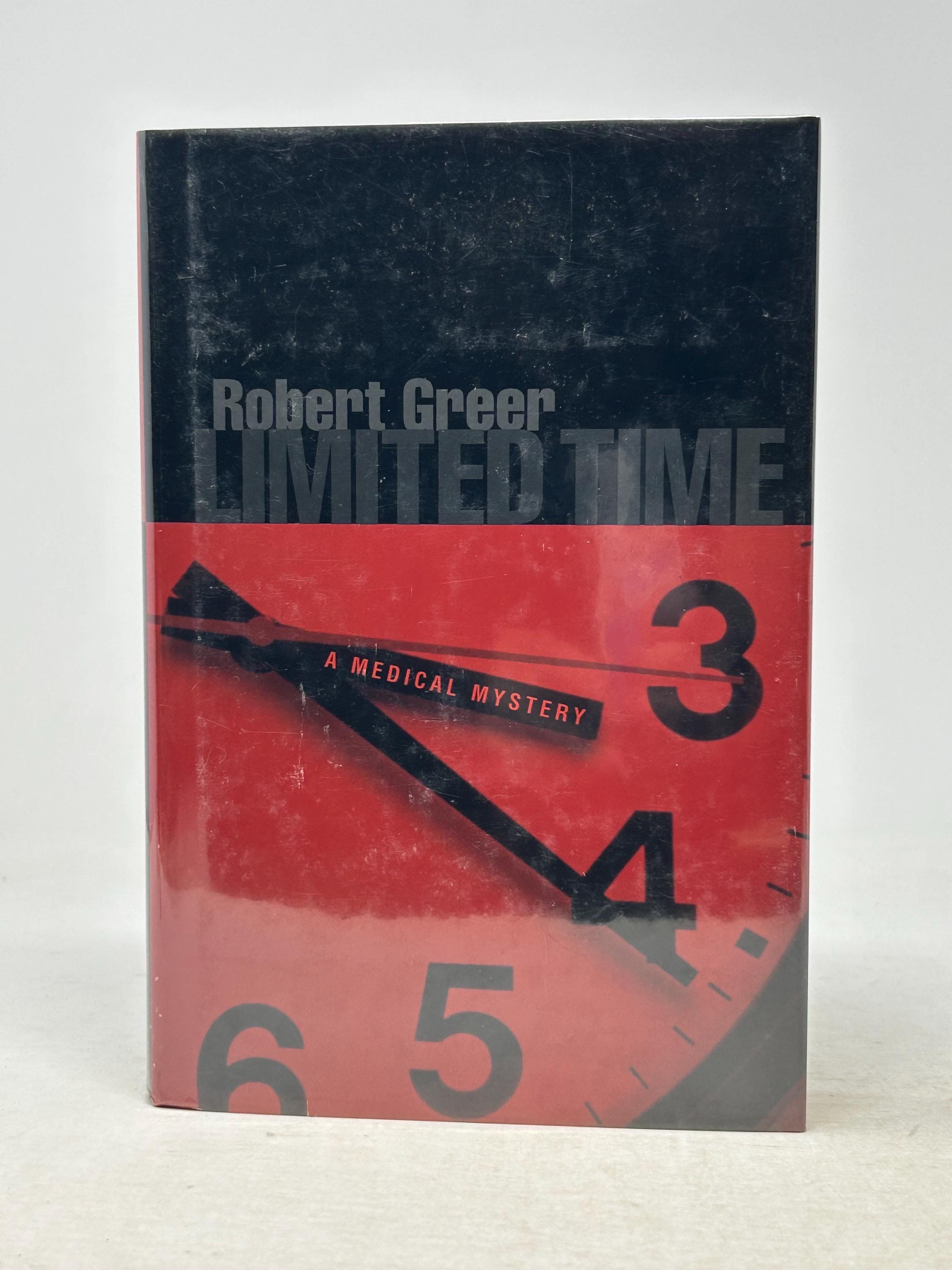 SIGNED Limited Time by Robert Greer Vintage Hardcover Mystery Book