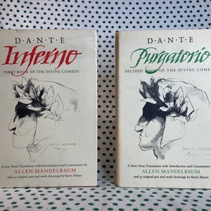 Dante’s Inferno & Pugatorio translated by Allen Mandelbaum Vintage Hardcovers