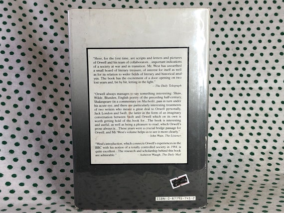 George Orwell the Lost Writings Hardcover - Etsy