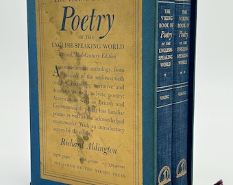 The Viking Book of Poetry of the English-Speaking World edited by Richard Aldington vintage hardcover book set in hard slipcase 1959