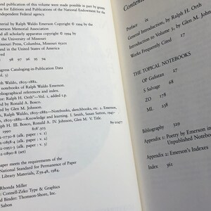 May include: A close-up of a book's contents page, showing the title "The Topical Notebooks" and a list of notebook titles, including "OP Gulistan", "S Salvage", "ZO", and "ML".