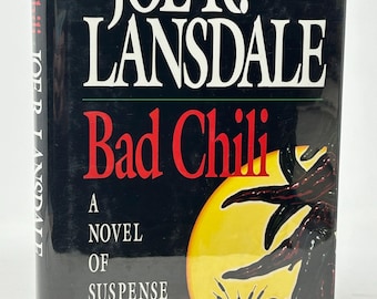 SIGNED Bad Chile by Joe R. Lansdale vintage hardcover mystery book 1997 First Edition