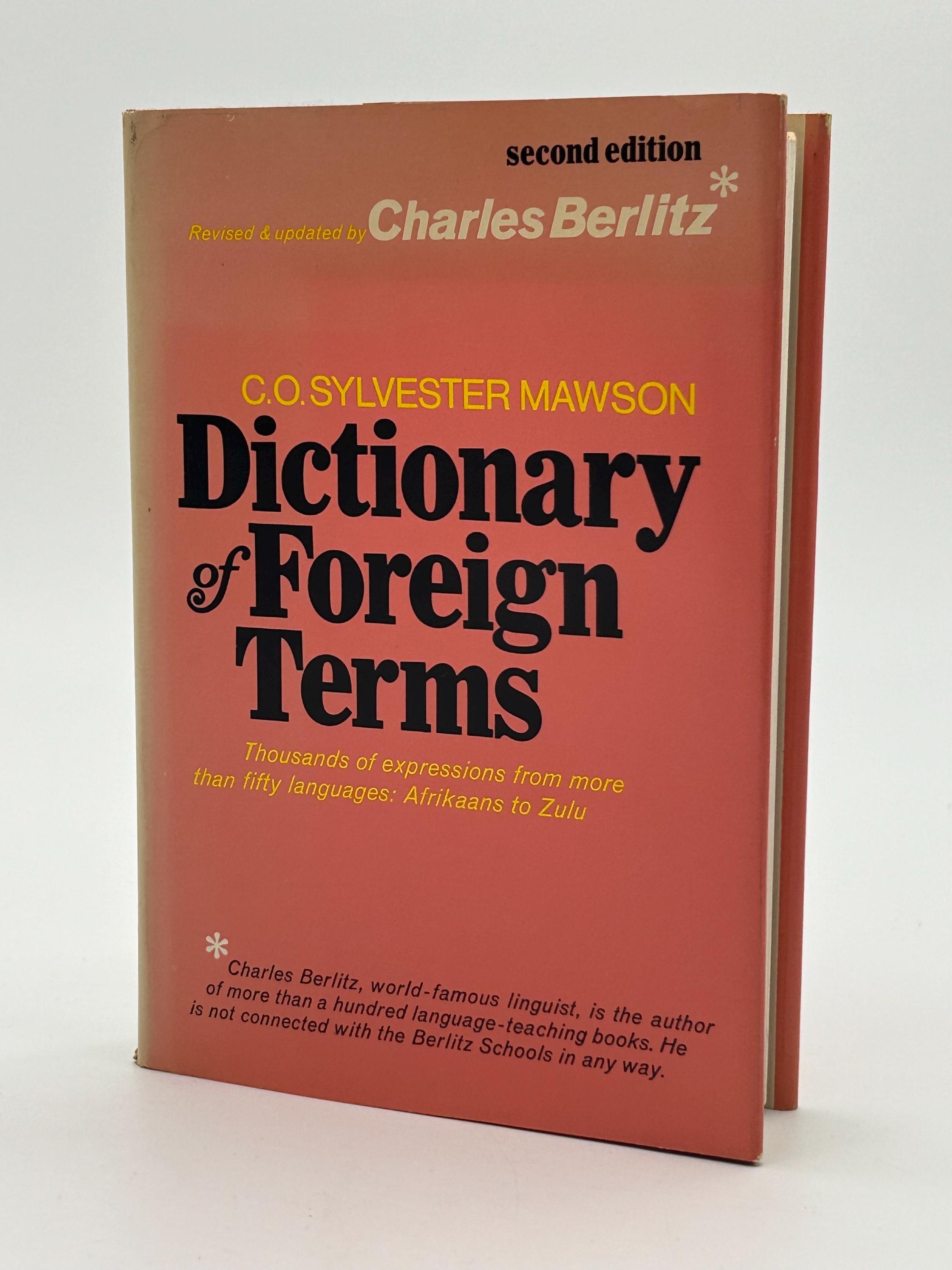 Dictionary of Foreign Terms by C. O. Sylvester Mawson and Revised