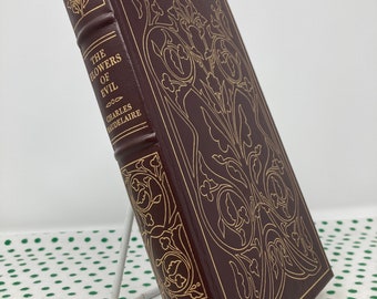 The Flowers of Evil by Charles Baudelaire Franklin Library vintage Limited Edition leatherbound hardcover (100 Greatest Books of All Time)