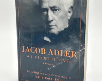 ジェイコブ・アドラー：舞台人生、ジェイコブ・アドラーとルラ・ローゼンフェルドによる回想録、ヴィンテージ初版ハードカバー本
