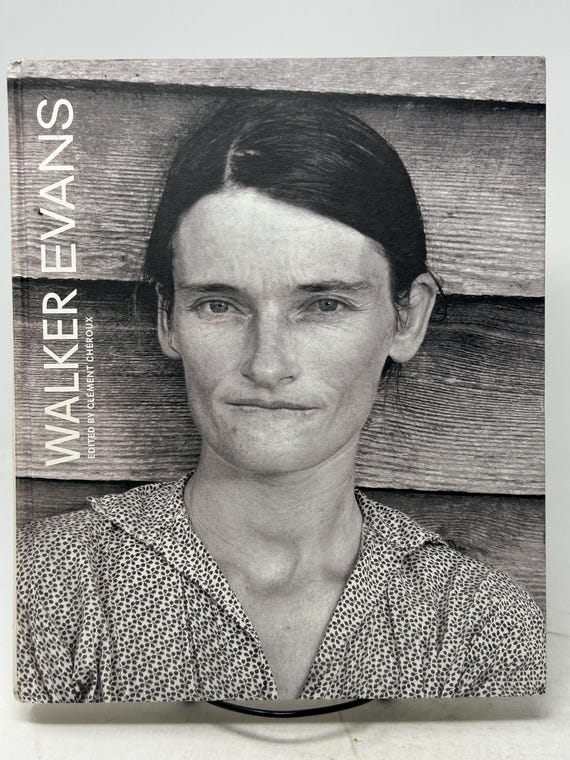Walker Evans Hardcover Coffee Table Art Book Edited by Clement
