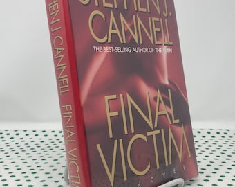 SIGNED Final Victim by Stephen J. Cannell 1st Edition vintage hardcover
