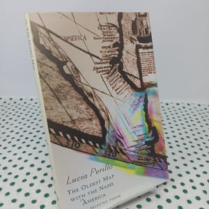 De oudste kaart met de naam Amerika van Lucia Perillo, nieuwe en geselecteerde gedichten Hardcover poëzieboek