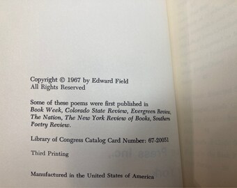 Variety Photoplays Poems by Edward Field Vintage Softcover - Etsy