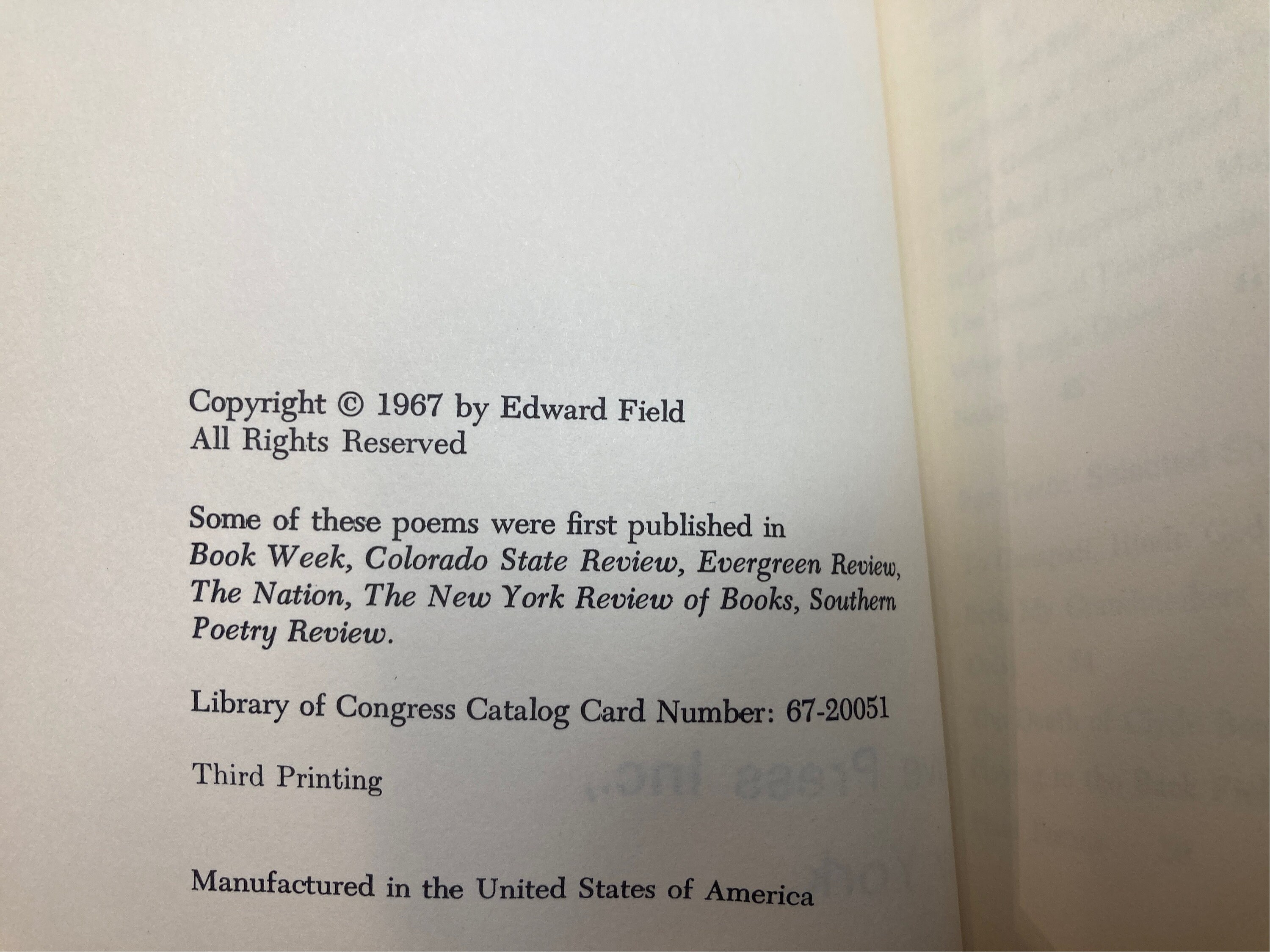 Variety Photoplays Poems by Edward Field Vintage Softcover - Etsy