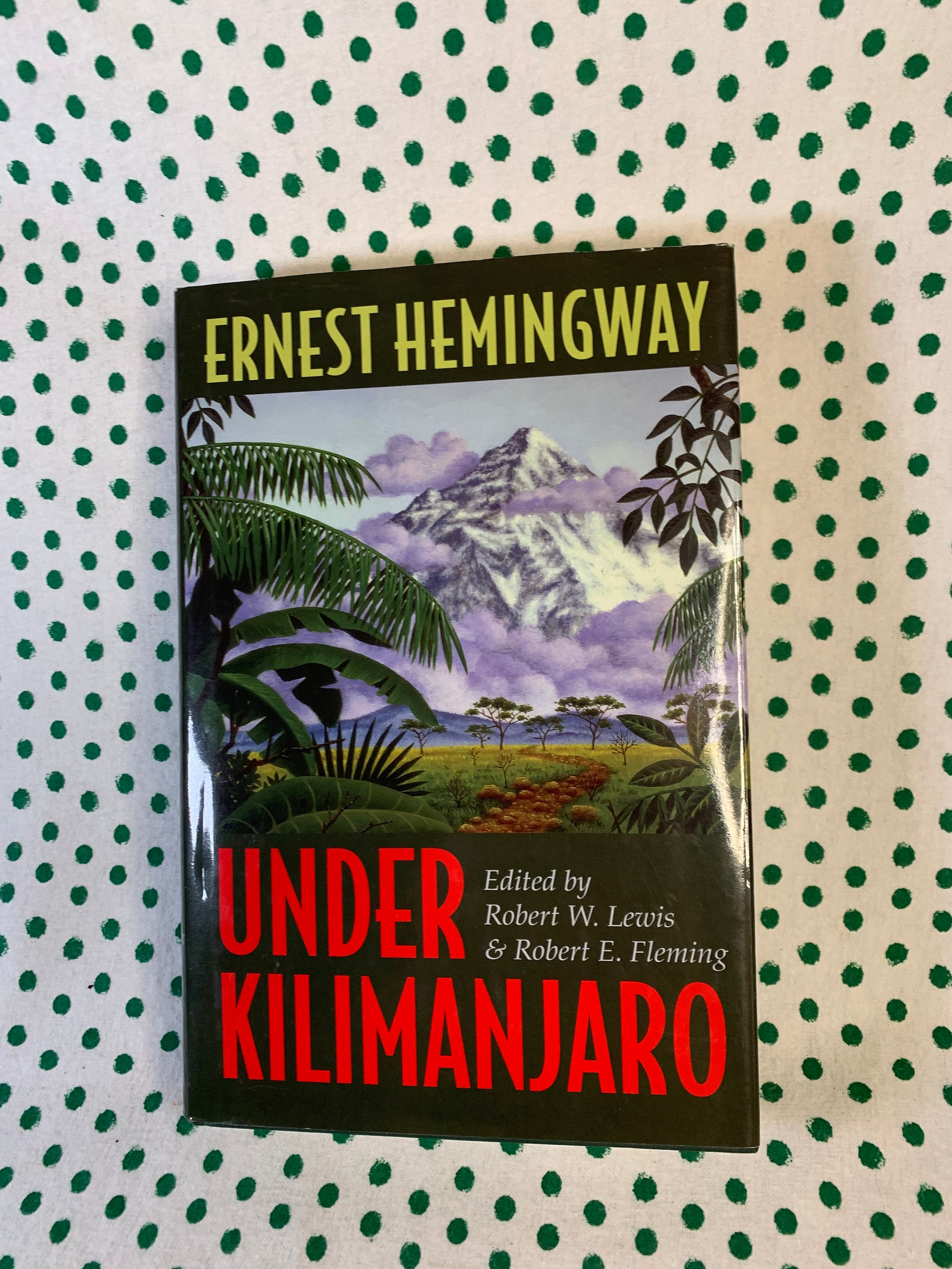 Ernest Hemingway -under Kilimanjaro -hardcover - Etsy
