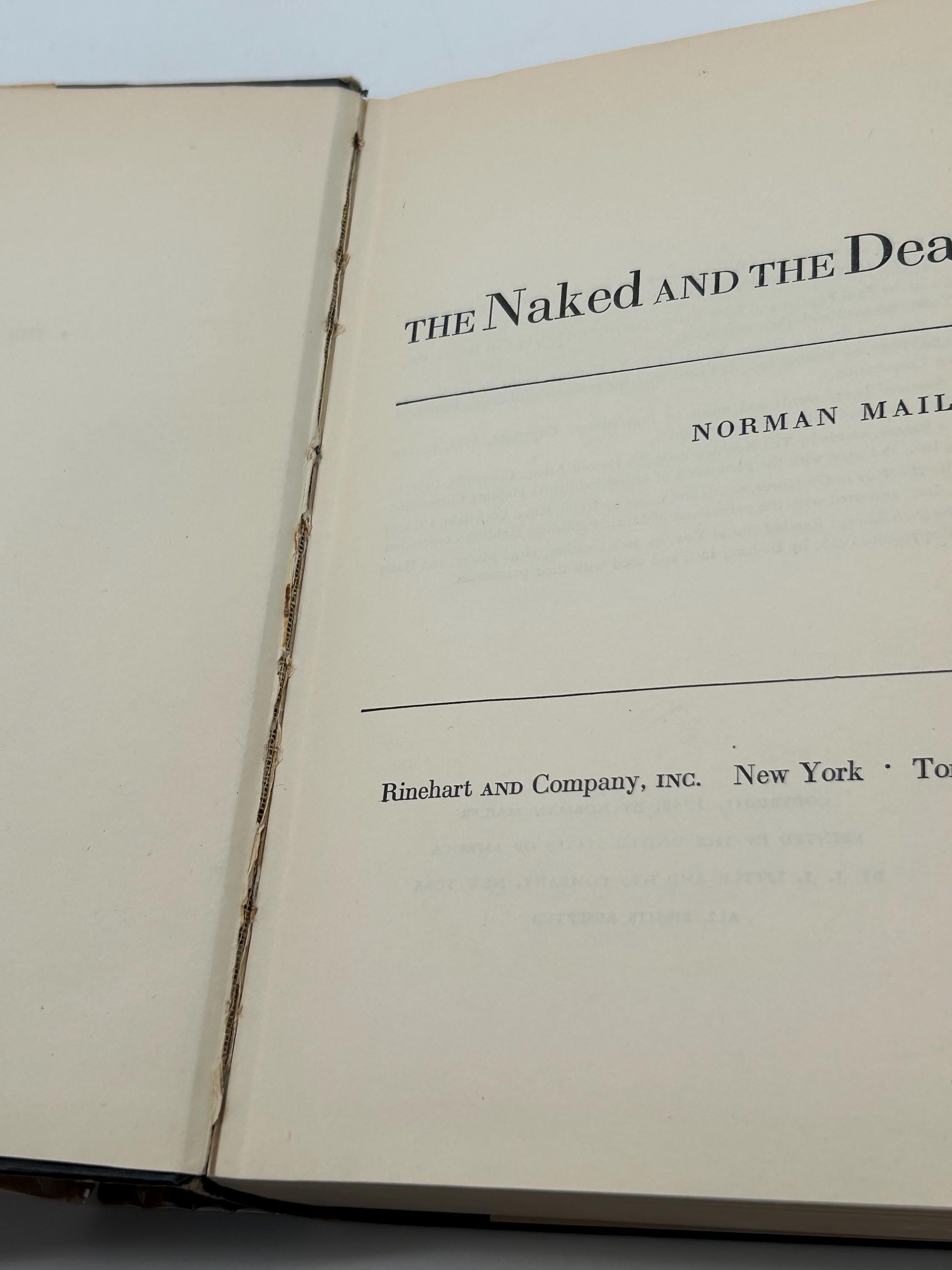 The Naked and the Dead by Norman Mailer Vintage First Edition Hardcover ...