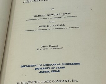 Thermodynamics and the Free Energy of Chemical Substances by
