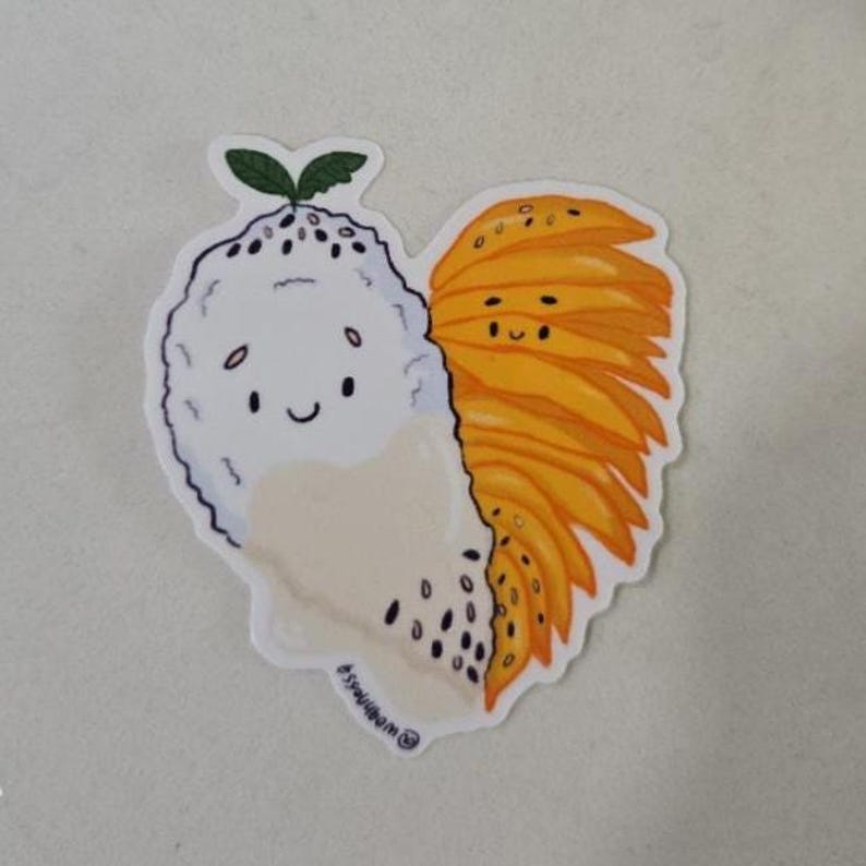 Puffed Rice Sticker Mango Sticky Rice Sticker - Etsy