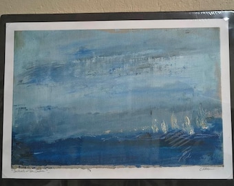 Sailboats at Sea (2005) C Peterson * Orig Oil Painting * Fine Art Print SIGNED  * Frame Worthy Art ! ** From ACEO to Larger to suit YOU!!