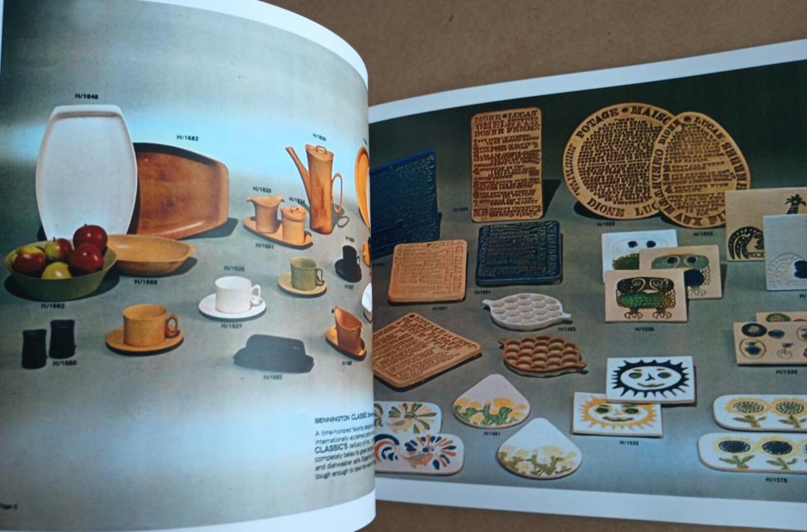 Bennington Potters (1970) CATALOG Handcrafted Dinnerware Artware