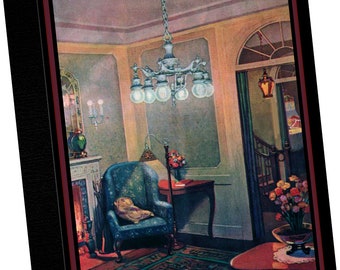 Lightolier (1924) After Sunset, Lightly, The Charm of a well lighted room. HOME Lamps, Fixtures * Trade Sample Catalog,  Collectors Guide