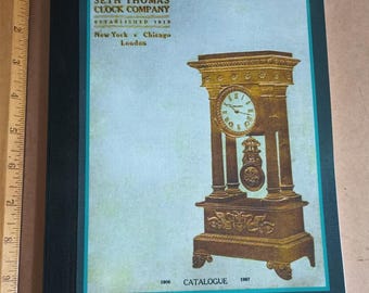 Seth Thomas Clock Co (1907) CATALOG Antique Time Pieces 100s Trade Samples, decorative, artful time pieces from alarm clocks, pocket watches
