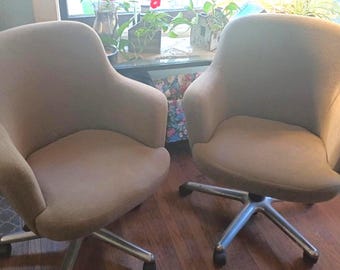 Pair of Jack Cartwright Mohair Frieze CHAIRS * Very Good Condition Bob Gallagher Design Beverly Hills, comfy for office or home PICKUP ONLY!