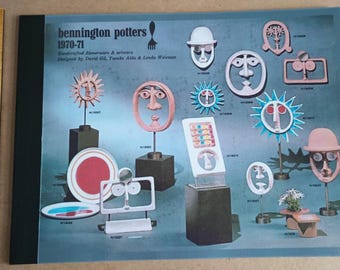 Bennington Potters (1970) CATALOG Handcrafted Dinnerware Artware Pottery Samples * Trade Sample Catalog,  Collectors Guide Vermont Ceramics