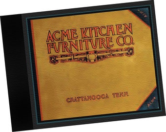 Acme Kitchen Furniture Co (1911) Catalogue 66 Wood Cabinets. Catalogue Number 66 Chattanooga, Trade Samples Catalog - Reprint Edition