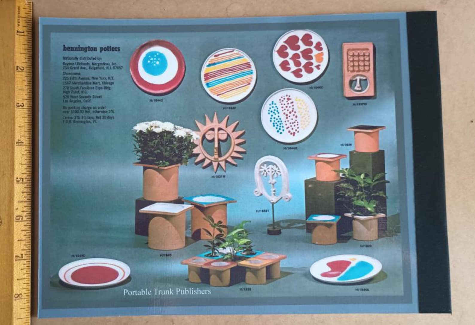 Bennington Potters (1970) CATALOG Handcrafted Dinnerware Artware