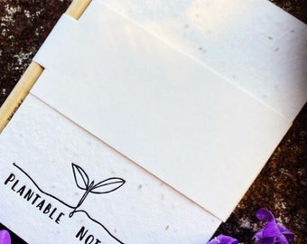 Planbares Notizbuch A6 | 30x40cm mit Wildblumen-Samenpapier | Nachhaltiges Geschenk