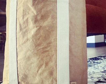 TwinBag, Waschbare Papiertasche und Rucksack, alles in 1, Eco, Minimalist und Vegan.