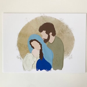 5X7in Holy Family - Print