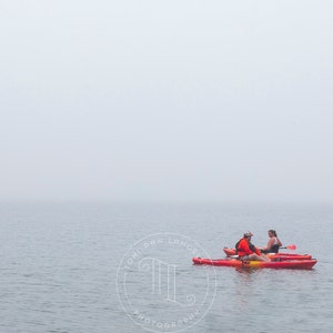 Kayakers in Fog