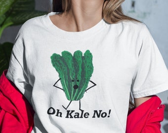 Kale No Pun Shirt, Vegan Shirt, Funny Food T-Shirt, Foodie Gift, Gardening Shirt, Plant Based, Vegetable Shirt, Kale Tshirt, Weird Shirt