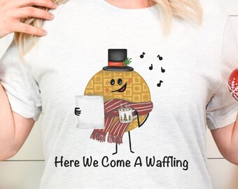 Punny Christmas Shirt, Waffle Pun Shirt, Christmas Pun Shirt, Food Puns, Silly Holiday Tee, Christmas Food Shirt, Funny Breakfast Shirt